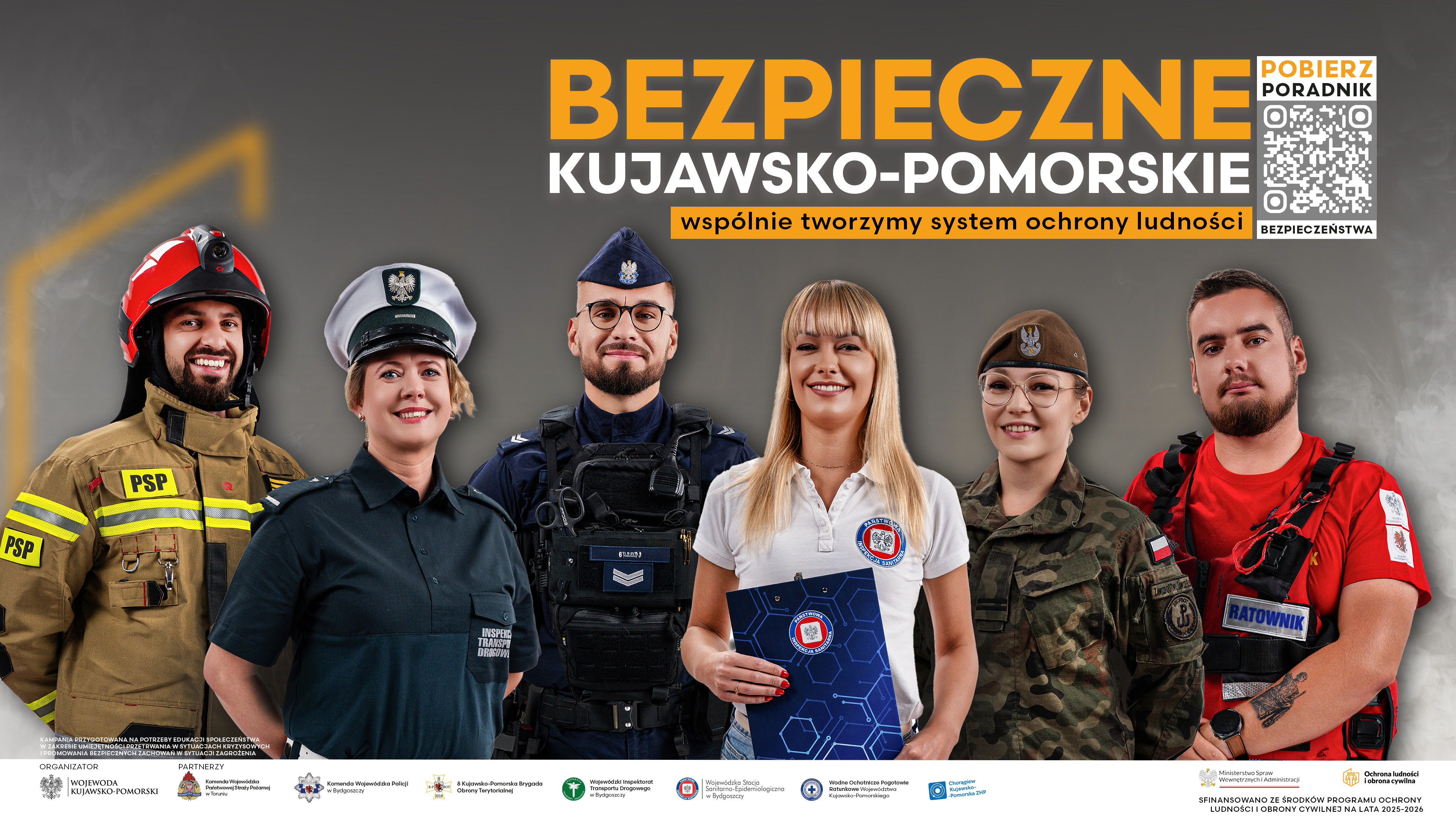 BEZPIECZNE KUJAWSKO-POMORSKIE. WSPÓLNIE BUDUJEMY SYSTEM OCHRONY LUDNOŚCI